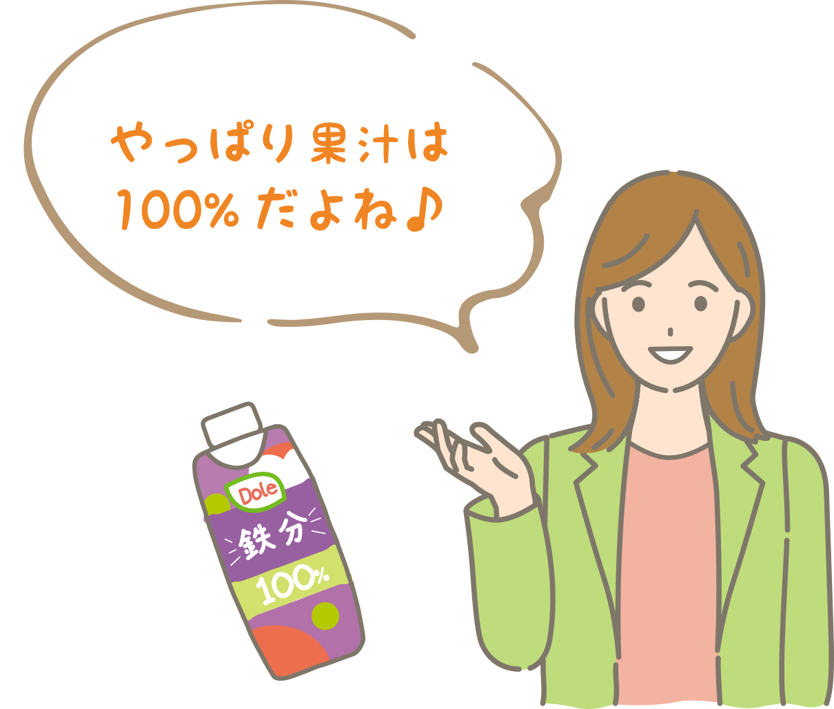 やっぱり果汁は100%だよね♪​