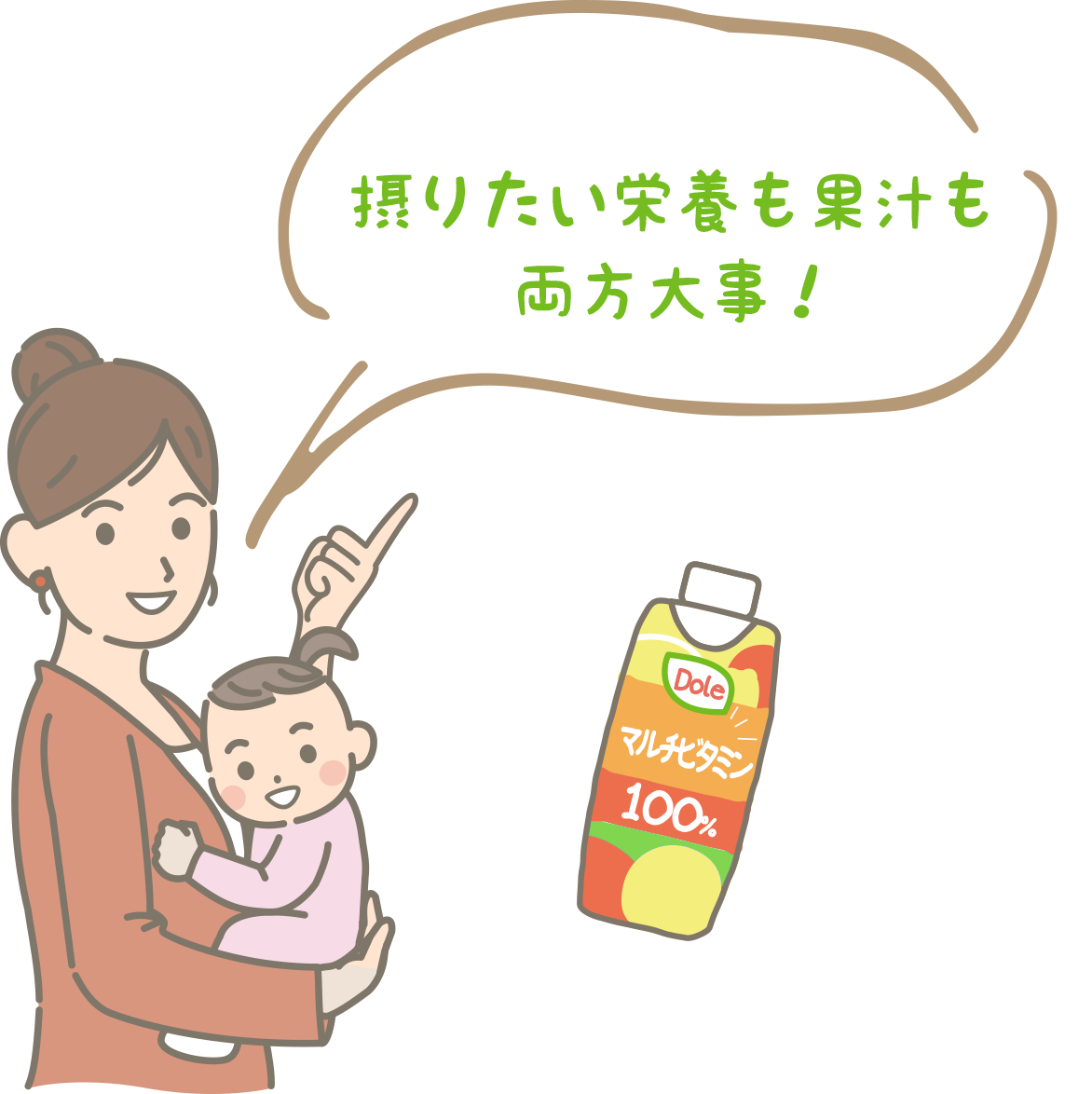 摂りたい栄養も果汁も両方大事！​