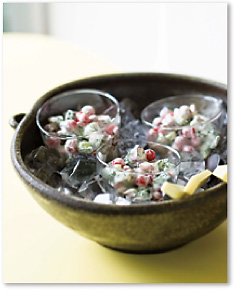 トマトときゅうり、タコのサラダ