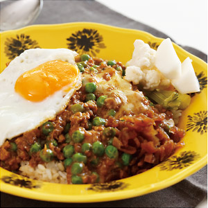 チーズとグリーンピースのキーマカレー チーズとグリーンピースのキーマカレー