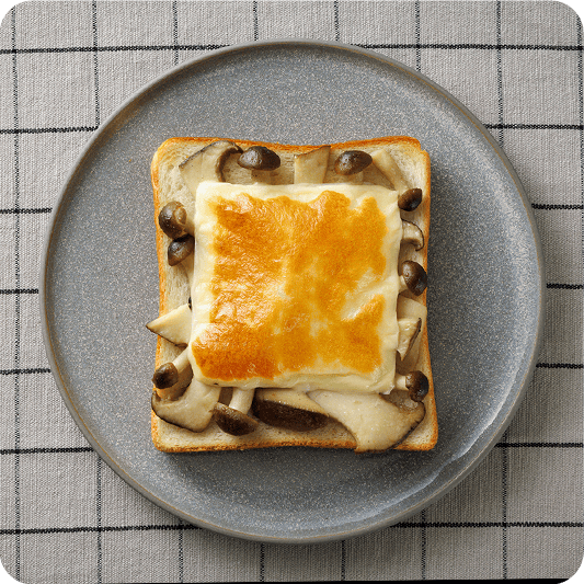 きのこグラタントースト オリーブオイル香る♪