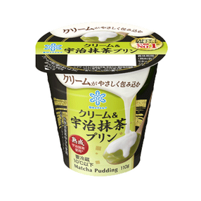 クリーム＆宇治抹茶プリン