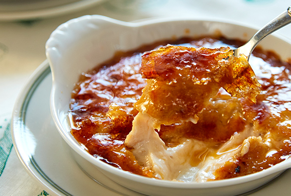 バナナのヨーグルトブリュレ